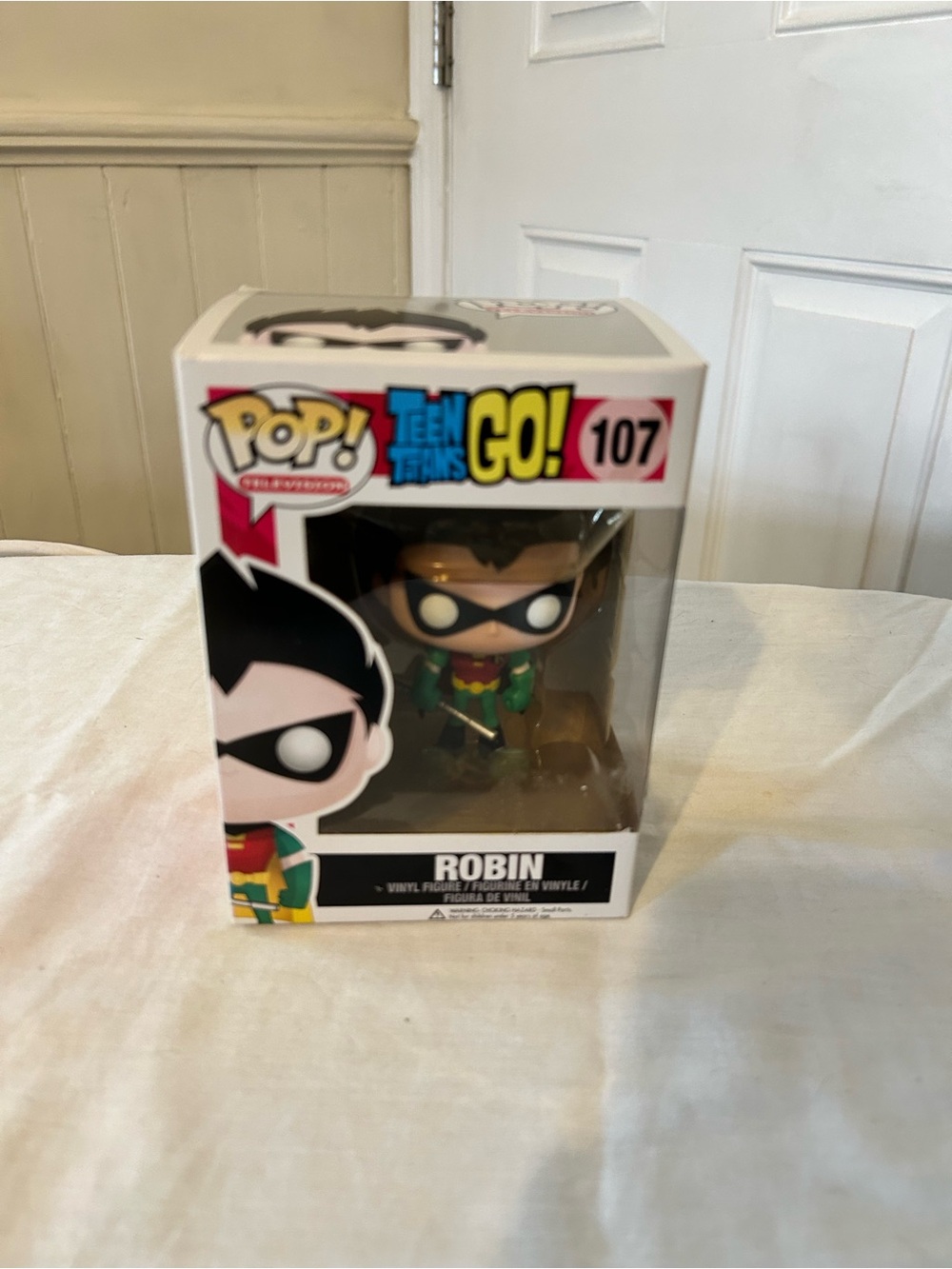 Funko Pop! Teen Titans Go! Robin #107 - Green & Red Vinyl Figure/NIB